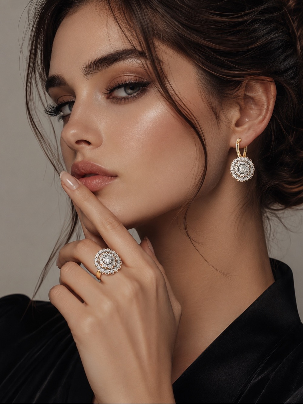 Crystal Bridal Earrings and Rings